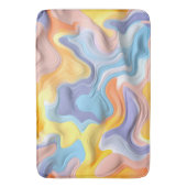 Pastel Plastic Fluid Abstract Badmat (Voorkant Verticaal)