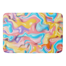 Pastel Plastic Fluid Abstract Badmat