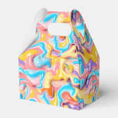 Pastel Plastic Fluid Abstract Bedankdoosjes (Achterkant)