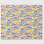 Pastel Plastic Fluid Abstract Cadeaupapier (Vlak)