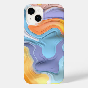 Pastel Plastic Fluid Abstract Case-Mate iPhone 14 Hoesje