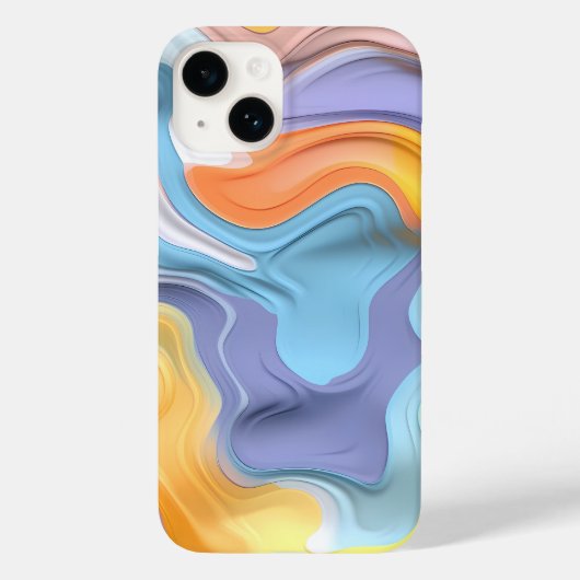 Pastel Plastic Fluid Abstract Case-Mate iPhone Case (Achterkant)