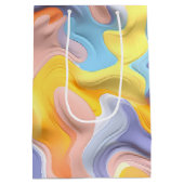 Pastel Plastic Fluid Abstract Medium Cadeauzakje (Achterkant)