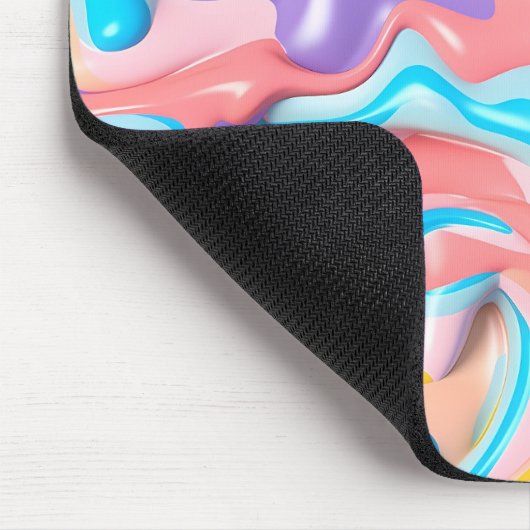 Pastel Plastic Fluid Abstract Muismat (Hoek)