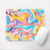 Pastel Plastic Fluid Abstract Muismat (Met muis)