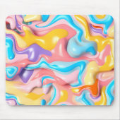 Pastel Plastic Fluid Abstract Muismat (Voorkant)