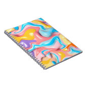 Pastel Plastic Fluid Abstract Notitieboek (Rechterzijde)