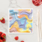 Pastel Plastic Fluid Abstract Servet (Insitu)