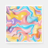 Pastel Plastic Fluid Abstract Servet (Voorkant)