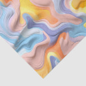 Pastel Plastic Fluid Abstract Tissuepapier (Detail)