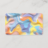 Pastel Plastic Fluid Abstract Visitekaartje (Achterkant)