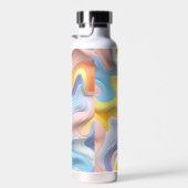 Pastel Plastic Fluid Abstract Waterfles (Rechts)