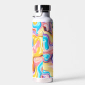 Pastel Plastic Fluid Abstract Waterfles (Rechts)