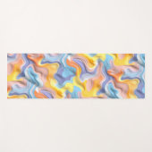 Pastel Plastic Fluid Abstract Yogamat (Voorkant (horizontaal))