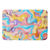 Pastel Plastic Vloeibare Abstract Badmat (Voorkant)