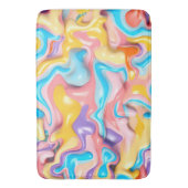 Pastel Plastic Vloeibare Abstract Badmat (Voorkant Verticaal)