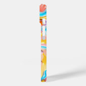 Pastel Plastic Vloeibare Abstract Case-Mate iPhone Case (Achterkant / Links)