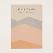 Pastel platte bergen oorbel display kaart (Voorkant)