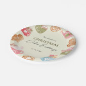Pastel Playful Christmas Cookie Exchange Party Papieren Bordje (Gekanteld)