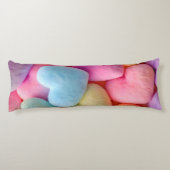 Pastel Pluche Hearts Sierkussen Lichaamskussen (Achterkant)