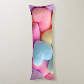 Pastel Pluche Hearts Sierkussen Lichaamskussen (Achterkant (Verticaal))