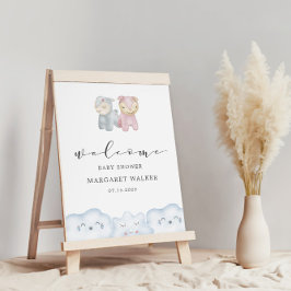 Pastel Pluche Speelgoed Gepersonaliseerd Baby show Poster