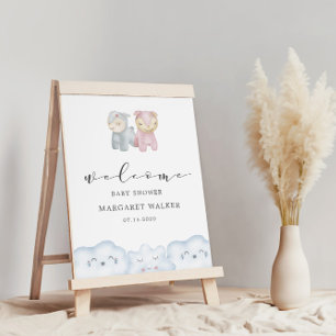 Pastel Pluche Speelgoed Gepersonaliseerd Baby show Poster
