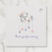 Pastel pluche Speelgoed gepersonaliseerd monogram  Bedankjes Labels (Achterkant)