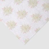 Pastel Poinsettia Roze Goud Traditioneel  Tissuepapier (Detail)