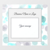 Pastel Poke A Dots Blauwe Raamfolie Raamsticker (Vel)