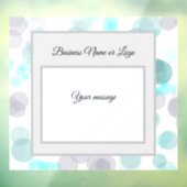 Pastel Poke A Dots Blauwe Raamfolie Raamsticker (Vel 3)