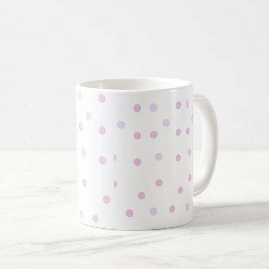 Pastel Poke Dot Cup ontwerp Koffiemok (Voorkant rechts)