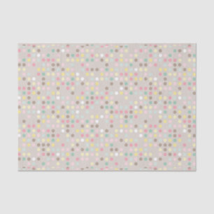 Pastel Polka Dot Baby shower Tissuepapier
