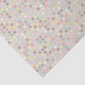 Pastel Polka Dot Baby shower Tissuepapier (Detail)
