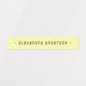 Pastel Polka Dot Kids Name Label (Design 1)