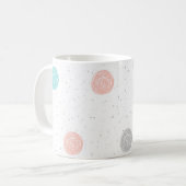 Pastel Polka Dot Koffiemok (Voorkant links)