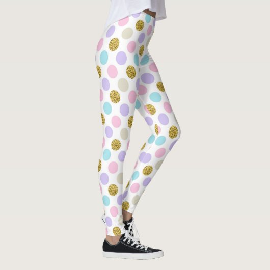 Pastel Polka Dot Leggings (Rechts)