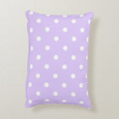 Pastel polka dot patroon - Paars Accent Kussen (Achterkant (Verticaal))