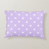 Pastel polka dot patroon - Paars Accent Kussen (Achterkant)