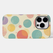Pastel Polka Dot Retro All-Over Print Patroon met Case-Mate iPhone Case (Achterkant (horizontaal))