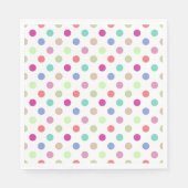 Pastel Polka Dot Servet (Voorkant)