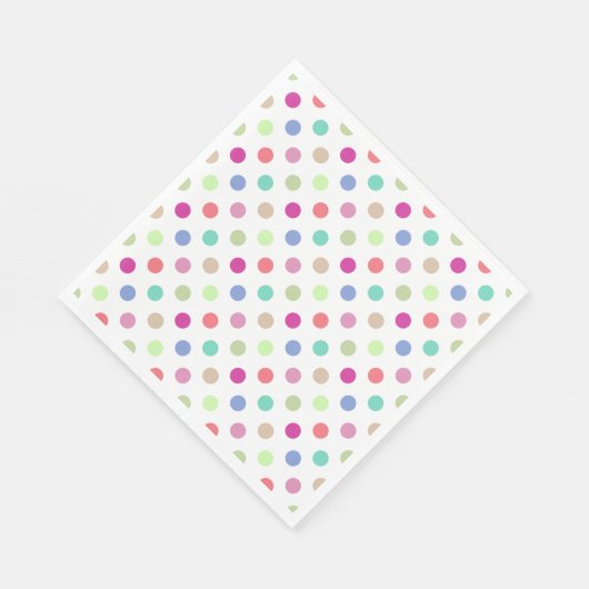 Pastel Polka Dot Servet (Hoek)