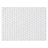 Pastel Polka Dot Tea Pot Teapot Party Shower Tafelkleed (Voorkant (Horizontaal))