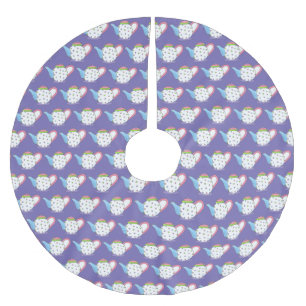 Pastel Polka Dot Teapot Aftermiddag Tea Party Pot Kerstboom Rok