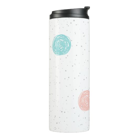 Pastel Polka Dot Thermosbeker (Gedraaid links)