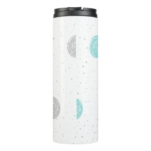 Pastel Polka Dot Thermosbeker (Achterkant)