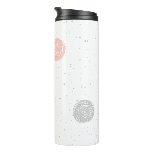 Pastel Polka Dot Thermosbeker (Geroteerd rechts)