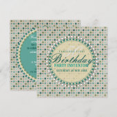 Pastel Polka Dots 50ste verjaardag uitnodigingen (Voorkant / Achterkant)