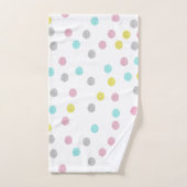Pastel Polka Dots Bath Towel Set Bad Handdoek (Handdoek)