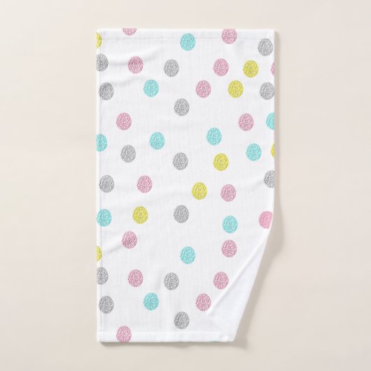 Pastel Polka Dots Bath Towel Set Bad Handdoek (Handdoek)